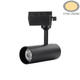proiector led pe sina 12w 1200lm negru 2700k bridgelux cob 3