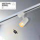 proiector led pe sina 12w 1200lm alb 2700k bridgelux cob 4