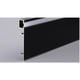 profil aluminiu banda led corp negru dispersor negru l 2m