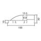 profil aluminiu banda led corp negru dispersor negru l 2m 1