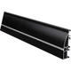 profil aluminiu banda led corp negru dispersor negru l 2m