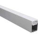 profil aluminiu banda led corp negru dispersor alb l 2m