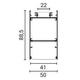 profil aluminiu banda led corp marmura dispersor alb l 2m 1