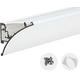 profil din aluminiu pentru banda led corp alb dispersor alb l 2m 1