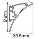 profil din aluminiu pentru banda led corp alb dispersor alb l 2m 2