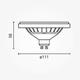 bec led ar111 gu10 15w 1100lm ac175 265v 30 4500k dimabil 2