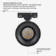 spot led magnetic 48v 7w 4000k 24 m05 2