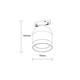spot led magnetic cu lentila 48v 10w 4000k 20 m05 1