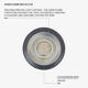 proiector led magnetic cu grila fagure 48v 10w 4000k 20 m05 3