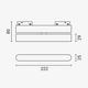 proiector led magnetic liniar reglabil anti orbire 48v 12w 4000k 60 m05 2