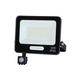 proiector led 50w cu senzor negru smd 4500lm 120 ip65 6000k cablu 15cm