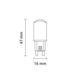 bec led g9 3w 220lm 2800k 2