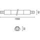 corp de iluminat liniar led 45w 5625lm 6000k ip65 interconectabil 3