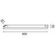 corp de iluminat led liniar 36w 3cct 100lm w ip20 900x55x55mm interconectabil 1