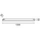 corp de iluminat led liniar 50w 3cct 100lm w ip20 1200x55x55mm interconectabil 1