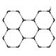 set de iluminat led hexagonal 5 hexagoane 192w 120lm w 165 26dc5v cu accesorii 6000k 3