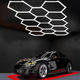 set de iluminat led hexagonal 14 hexagoane 456w 120lm w 165 26dc5v cu accesorii 6000k