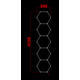 set de iluminat led hexagonal 5 hexagoane 199w 120lm w 165 26dc5v cu accesorii 6000k 1