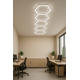 set de iluminat led hexagonal 5 hexagoane 199w 120lm w 165 26dc5v cu accesorii 6000k