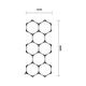 set de iluminat led hexagonal 8 hexagoane 259w 120lm w 165 26dc5v cu accesorii 6000k 2