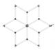 set de iluminat led hexagonal 126w 120lm w 165 26dc5v cu accesorii 6000k 2