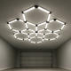 set de iluminat led hexagonal 294w 120lm w 165 26dc5v cu accesorii 6000k