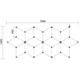 set de iluminat led hexagonal 294w 120lm w 165 26dc5v cu accesorii 6000k 1