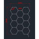 set de iluminat led hexagonal 11 hexagoane 385w 120lm w 165 26dc5v cu accesorii 3cct 1