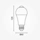 bec led 7w e27 cu senzor de miscare incorporat alb rece 2