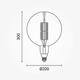 bec led g200 8w 810lm 1800k e27 amber dimabil 2