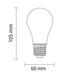 bec led a60 6w 600lm e27 2700k filament dimabil 2