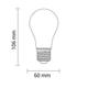 bec led a60 5w 600lm e27 2700k filament 2