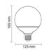 bec led g125 4w 400lm e27 2700k filament 2