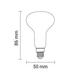 bec led r50 5w 600lm 2700k e14 filament 2