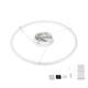 lustra led suspendata dimabila cu telecomanda 30w 2080lm alb 5