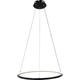 lustra led suspendata dimabila cu telecomanda 30w 2080lm negru 1