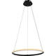 lustra led suspendata dimabila cu telecomanda 30w 2080lm negru 2