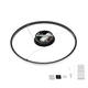 lustra led suspendata dimabila cu telecomanda 30w 2080lm negru 5