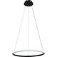 lustra led suspendata dimabila cu telecomanda 30w 2080lm negru