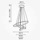 lustra led suspendata dimabila cu telecomanda 78w 4480lm alb 4