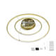 lustra led suspendata dimabila cu telecomanda 78w 4480lm auriu periat 3