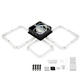 lustra led dimabila cu telecomanda 50w 4580lm negru 6