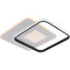 lustra led dimabila cu telecomanda 60w 4800lm alb negru 2