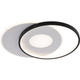 lustra led dimabila cu telecomanda 54w 4120lm alb negru 1