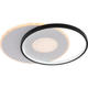 lustra led dimabila cu telecomanda 54w 4120lm alb negru 2
