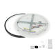 lustra led dimabila cu telecomanda 54w 4120lm alb negru 6