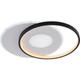 lustra led dimabila cu telecomanda 54w 4120lm alb negru
