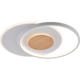 lustra led dimabila cu telecomanda 54w 4120lm alb lemn 1