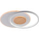 lustra led dimabila cu telecomanda 54w 4120lm alb lemn 2