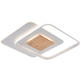 lustra led dimabila cu telecomanda 60w 5180lm alb lemn 1